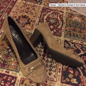 Beautiful Tan/Camel Block Heels - Size 5